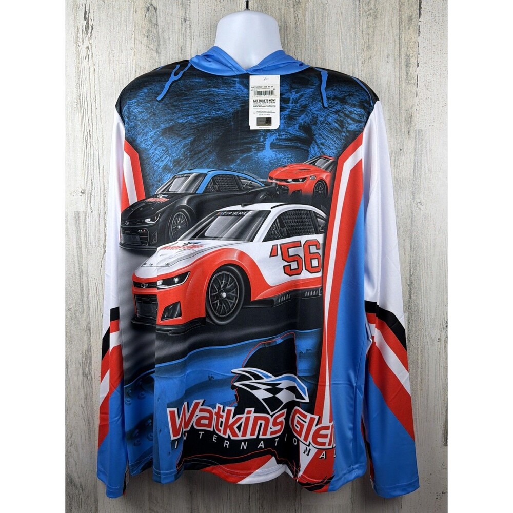 AOP NASCAR Glen Watkins International Speedway Official Licensed Hoodie Shirt XL